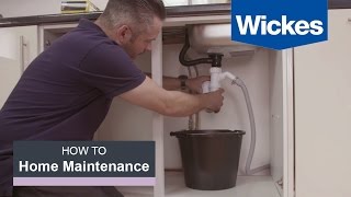 How to Fix a Leaking Sink with Wickes [upl. by Anitsirhk]