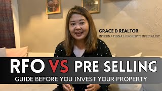 GUIDE BEFORE YOU BUY CONDO PH  RFO VS PRE SELLING  quotGrace Opinionsquot Segment by GraceDRealtor [upl. by Delainey]