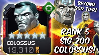 5 Star Rank 5 Colossus  BEYOND GOD TIER Promotion Showcase  Marvel Contest of Champions [upl. by Nevin]