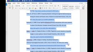 APA References Page How to format in Hanging Indent and Alphabetize II Works cited II Bibliography [upl. by Elreath]