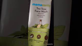 mamaearth tea tree face wash for acne and pimples 😳skincare skincareroutine shorts [upl. by Nnoved]