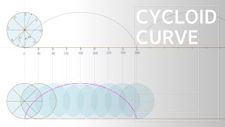 Cycloid Curve 사이클로이드 곡선 01 [upl. by Rotberg]