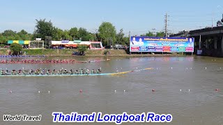 The amazing action at a Thailand Longboat Race 1 [upl. by Annuhsal]