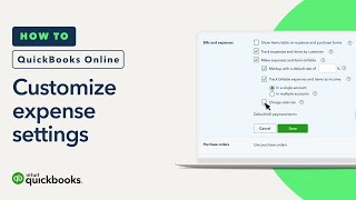 How to set up your expense settings in QuickBooks Online [upl. by Brittney]