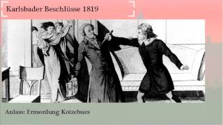 Karlsbader Beschlüsse 1819 einfach erklärt  lernenmitravende [upl. by Yalcrab2]