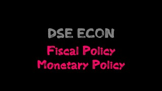 【DSE ECON】20分鐘學齊 FISCAL POLICY amp MONETARY POLICY ｜點樣做好嘅政府？ [upl. by Annauj]