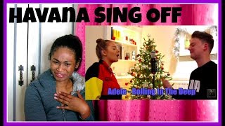 Conor Maynard  Camila Cabello  Havana SING OFF vs My Little Sister  Reaction [upl. by Anirahtak375]