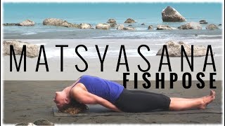 Yoga Pose Fish Pose Matsyasana [upl. by Alica]