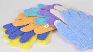 Use Exfoliating Gloves As A Body Scrub for Men and Women To Remove Dead Skin [upl. by Alviani619]