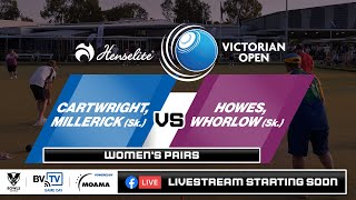 2022 Henselite Victorian Open  Round 3  Women’s Pairs [upl. by Sardse630]