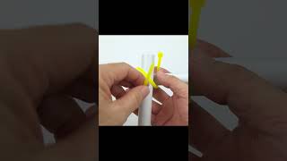 How to easily secure a crosspiece with a plastic tie [upl. by Imoin276]