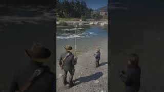 fishing with jack in rdr2 [upl. by Arihaj]