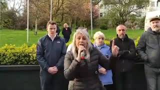 Ballina protest against hotel being converted to International Protection accommodation [upl. by Frame]