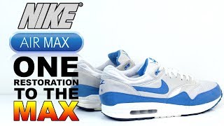 Nike Air Max 1 Royal Restoration to the Max [upl. by Ahsinak904]