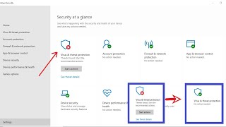 windows 10 virus and threat protection start actions [upl. by Labanna480]