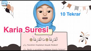 Karia Suresi  10 Tekrar  Ezber Dualar [upl. by Atinnor20]