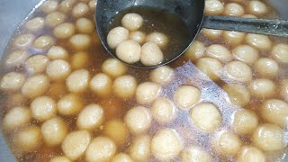 Nolen gurer ar rosogolla  নলেন গুড়ের রসগোল্লা তৈরির রেসিপি। [upl. by Knorring160]