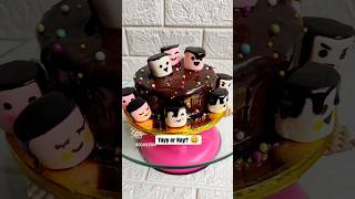 Marshmallow Topper Cake  Chocolate Cake Ideas  dcakeyway on Instagram [upl. by Secor]