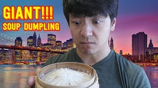 GIANT Soup Dumpling Xiao Long Bao Food Review [upl. by Anielram]