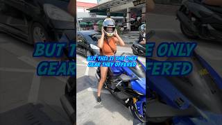 Helmet CRACKED when it dropped😵‍💫mototouring thailandtravel bikergirl r6 mototravel biker [upl. by Atinel]