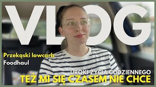 VLOG 🏠 Foodhaul  nic mi się nie chce  niskowęglowodanowe przekąski [upl. by Neersan]