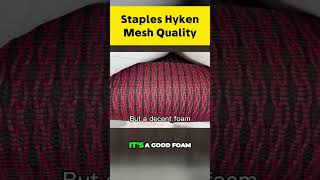 Staples Hyken Chair Mesh Quality [upl. by Ervin]