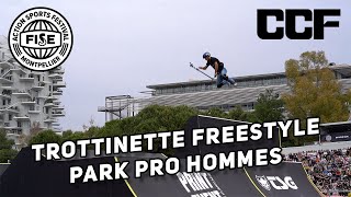 TROTTINETTE FREESTYLE PARK PRO HOMMES  FISE MONTPELLIER 2023 [upl. by Nothgiel]