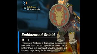 Emblazoned Shield  Respawn Location  Zelda BOTW [upl. by Anai]