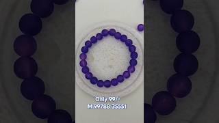 Royal Amethyst Matte Beaded Bracelet [upl. by Nylg]