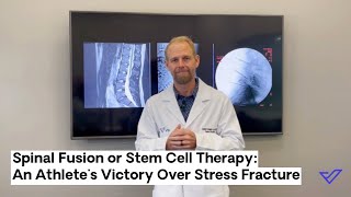 Spinal Fusion or Stem Cell Therapy An Athletes Victory Over Stress Fracture [upl. by Burton560]