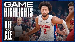 GAME HIGHLIGHTS Pistons vs Cavaliers [upl. by Aihtnis555]