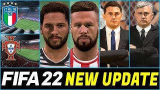 New FIFA 22 Update  Unlocking All 30 Added Real Faces amp 4 Stadiums  Download PC Squad File [upl. by Faina]