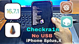 Jailbreak iOS 1671  iOS 15 on iPhone 8 PlusX Checkra1n Rootless for Windows no USB [upl. by Lobell]