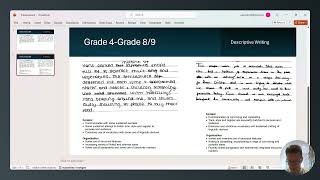 GCSE English Descriptive Writing moving through the grades [upl. by Yerocal]