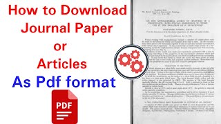 How to download journal papers for free  How to download articles from google scholar in tamil [upl. by Assenar518]