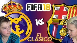 REAL MADRID VS BARCELONA  EL CLASICO 2017  FIFA 18 EDITION [upl. by Nelleh]