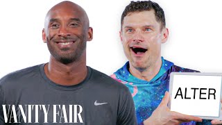 Kobe Bryant and Flula Borg Teach You Italian and German Slang  Vanity Fair [upl. by Gnolb647]