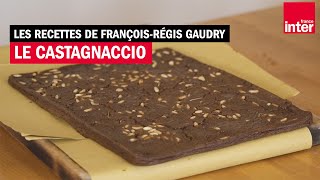 Le castagnaccio  Les recettes de FrançoisRégis Gaudry avec Alessandra Pierini [upl. by Elorac802]