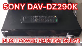 Sony DAVDZ290 push power protector how to solve [upl. by Ostap]