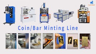 How to Make Gold Coins and Minted Bars：GoldSilver Coin Making Machines Manufacturer [upl. by Haididej]