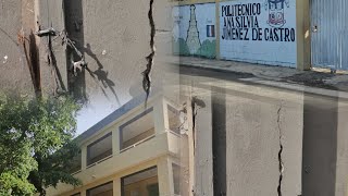 Temblor afecta estructura centro educativo en Jima Abajo La Vega temblor Jean Suriel terremoto [upl. by Anilehs]