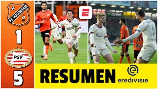 PSV de CHUCKY LOZANO fue una aplanadora ganó 15 al Volendam y es más líder que nunca  Eredivisie [upl. by Noorah351]