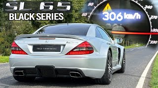 MERCEDES SL65 AMG BLACK SERIES V12 BiTurbo 306kmh Autobahn POV amp SOUND [upl. by Ytok382]