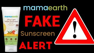 mamaearth FAKE product ALERT ❌ I found fake product of mamaearth  mamaearth sunscreen enjilarai [upl. by Brit]