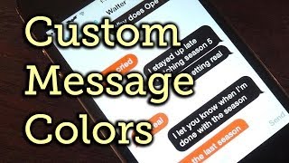 Change Your Message Bubble amp Text Colors in iOS 7  iPad iPhone HowTo [upl. by Doownel]