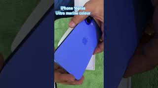 iPhone 16 Plus Ultra marine colour Color Unboxing  iPhone16 Ultra Marine First look [upl. by Anaibaf]