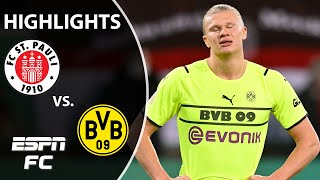 Borussia Dortmund suffers MASSIVE upset to secondtier St Pauli  DFB Pokal Highlights  ESPN FC [upl. by Aiker692]