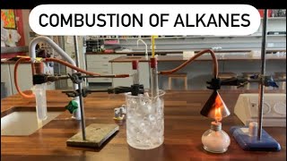 Combustion of alkanes [upl. by Aizirtap]