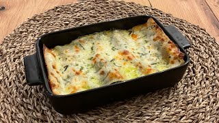 Diese Spinatlasagne mit Bechamelsauce ist so lecker‼️ dass ich sie zweimal pro Woche kochen muss [upl. by Lynnea295]