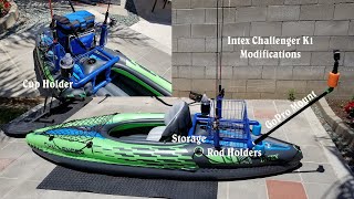 Intex Challenger K1 Inflatable Kayak Modifications [upl. by Santana]